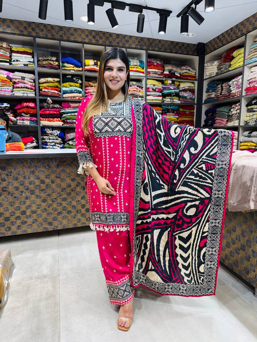 Crepe Farshi Suit