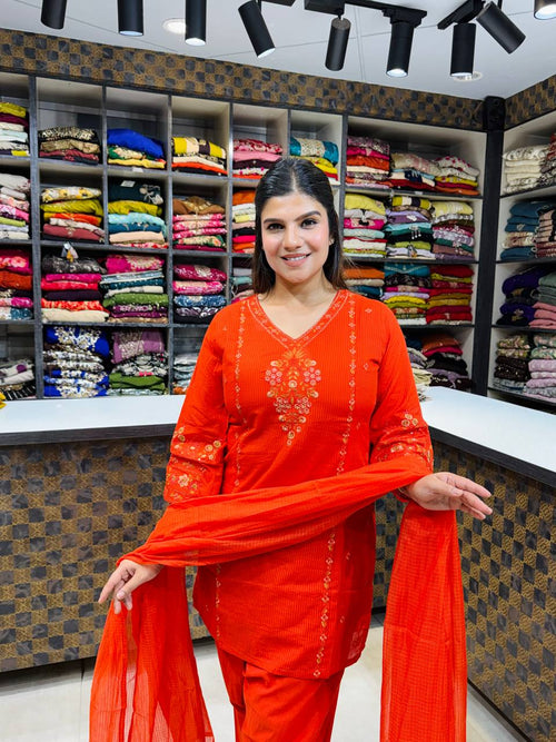 Cotton Farshi 3pc- Suit