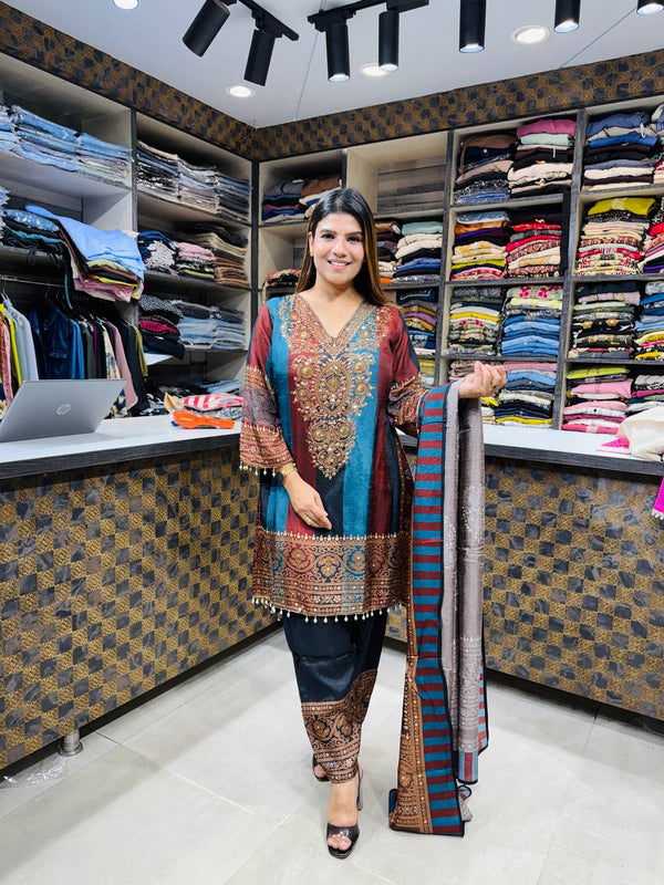 Crepe Farshi Suit