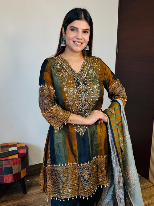 Crepe Anarkali Suit