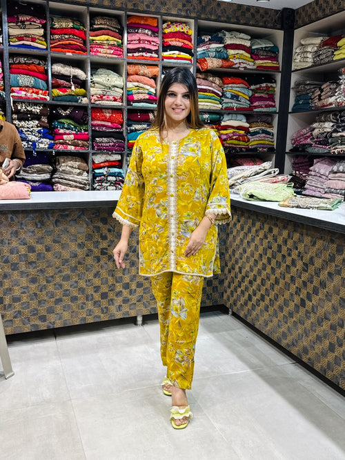 Mansi- Cotton Floral Coord-set