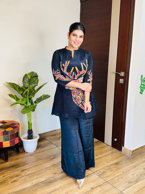 Amani- Crepe Embroidery Coordset