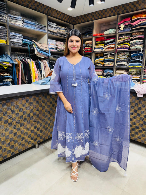 Celine- Cotton Anarkali Suit