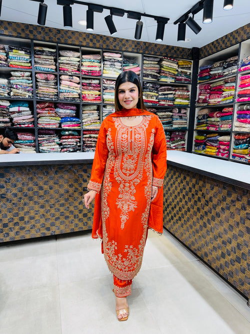 Idaya- Chinon Handwork Pakistani Suit