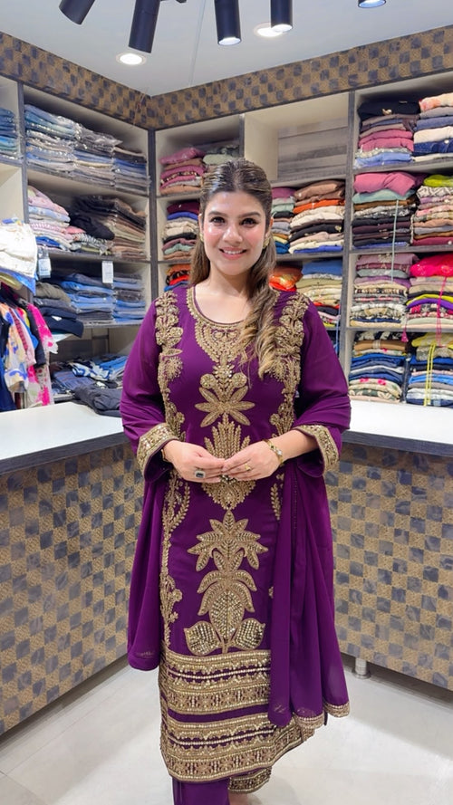 Yashika- Georgette Handwork Suit