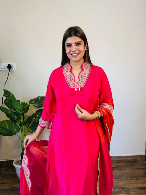 Diksha- Crepe A-line Suit