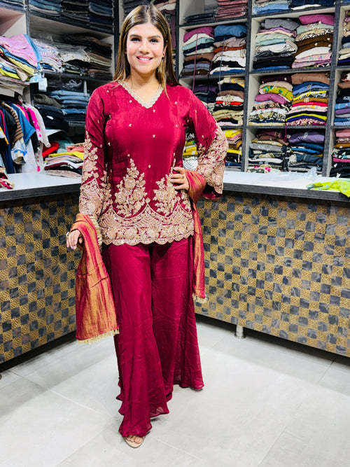 Mamta- Sharara Suit with potli bag