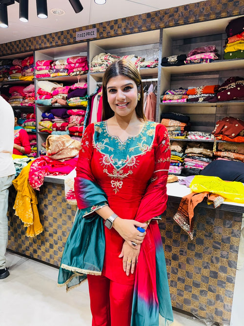 Shreya- Crepe handwork suit