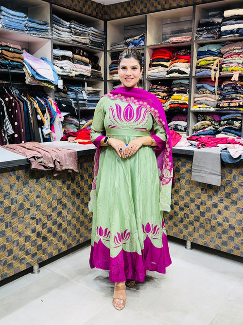 Naira- Chinon Lotus Anarkali