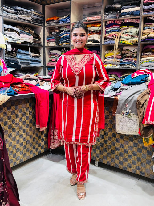 Almas- German Cotton 3pc Suit