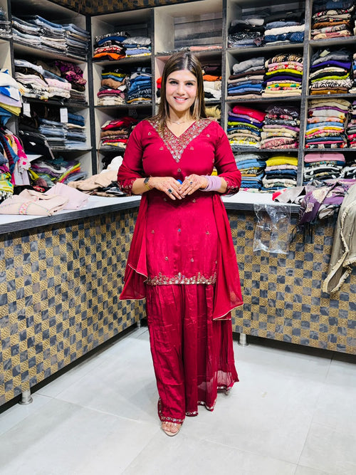 Avni- Chinon Mirrorwork Sharara Suit