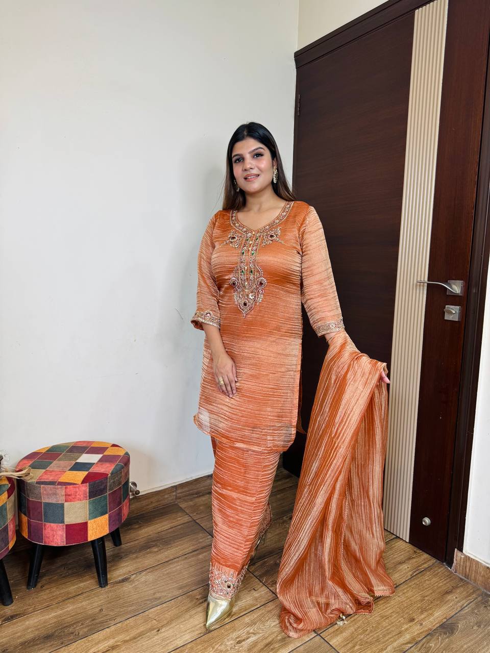 Orange Farshi suit