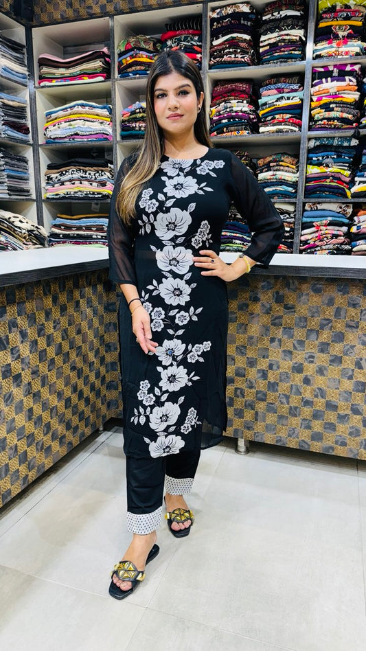 Sheer Georgette 3Pc Set