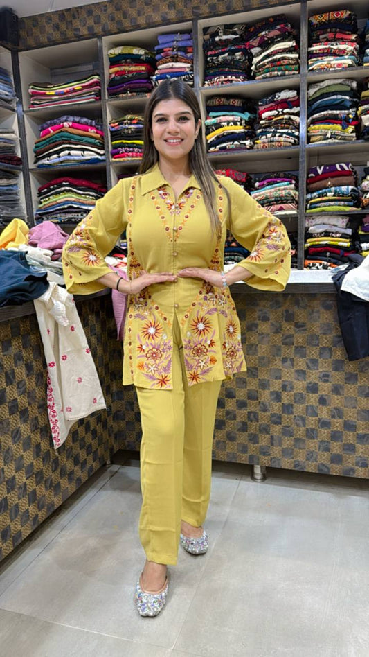 Mustard Lily Cotton Set