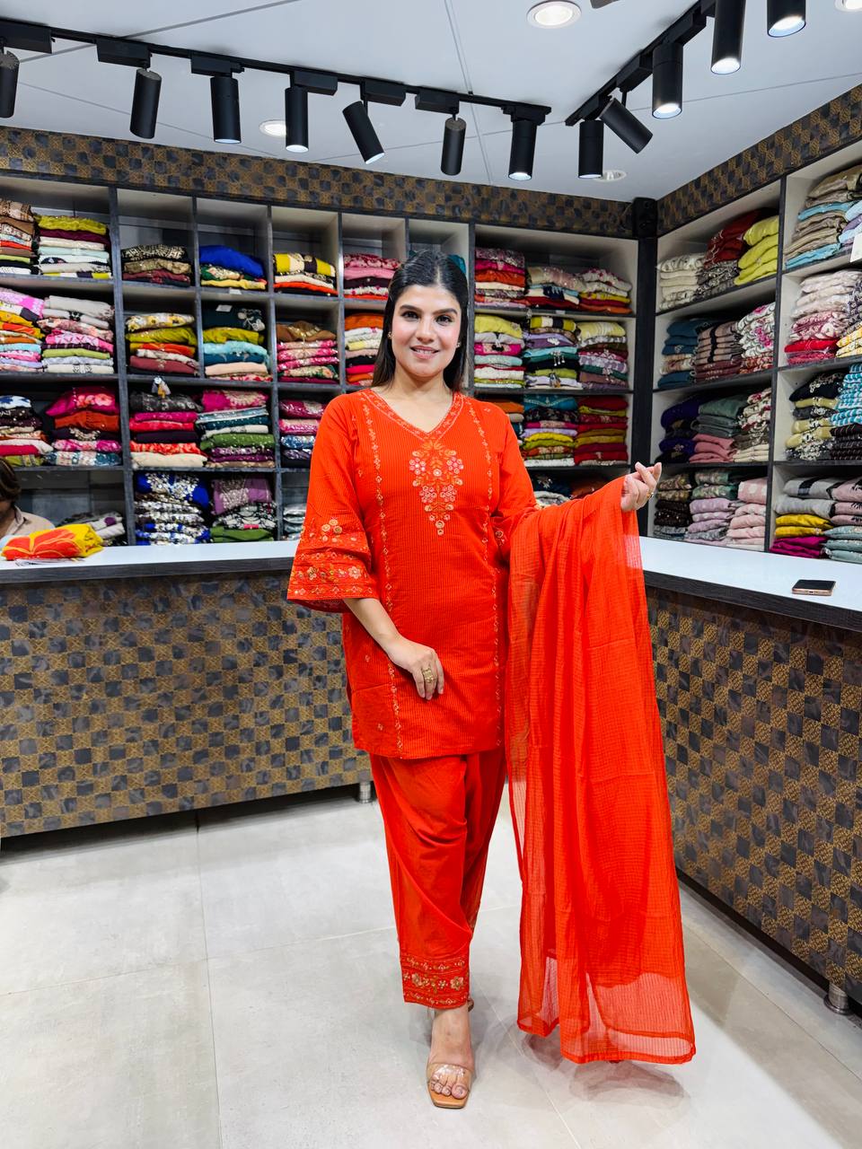 Cotton Farshi 3pc- Suit