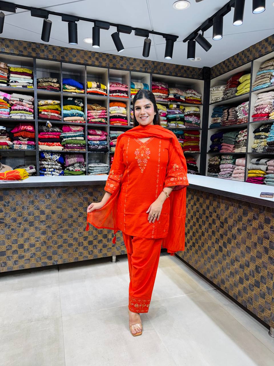 Cotton Farshi 3pc- Suit