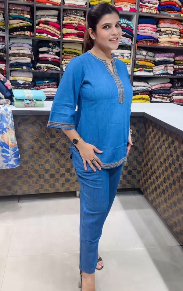 Cotton Demin Coord-set