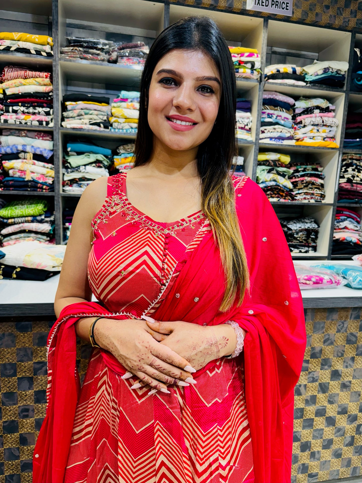 Flair and Tulip Suit with Dupatta