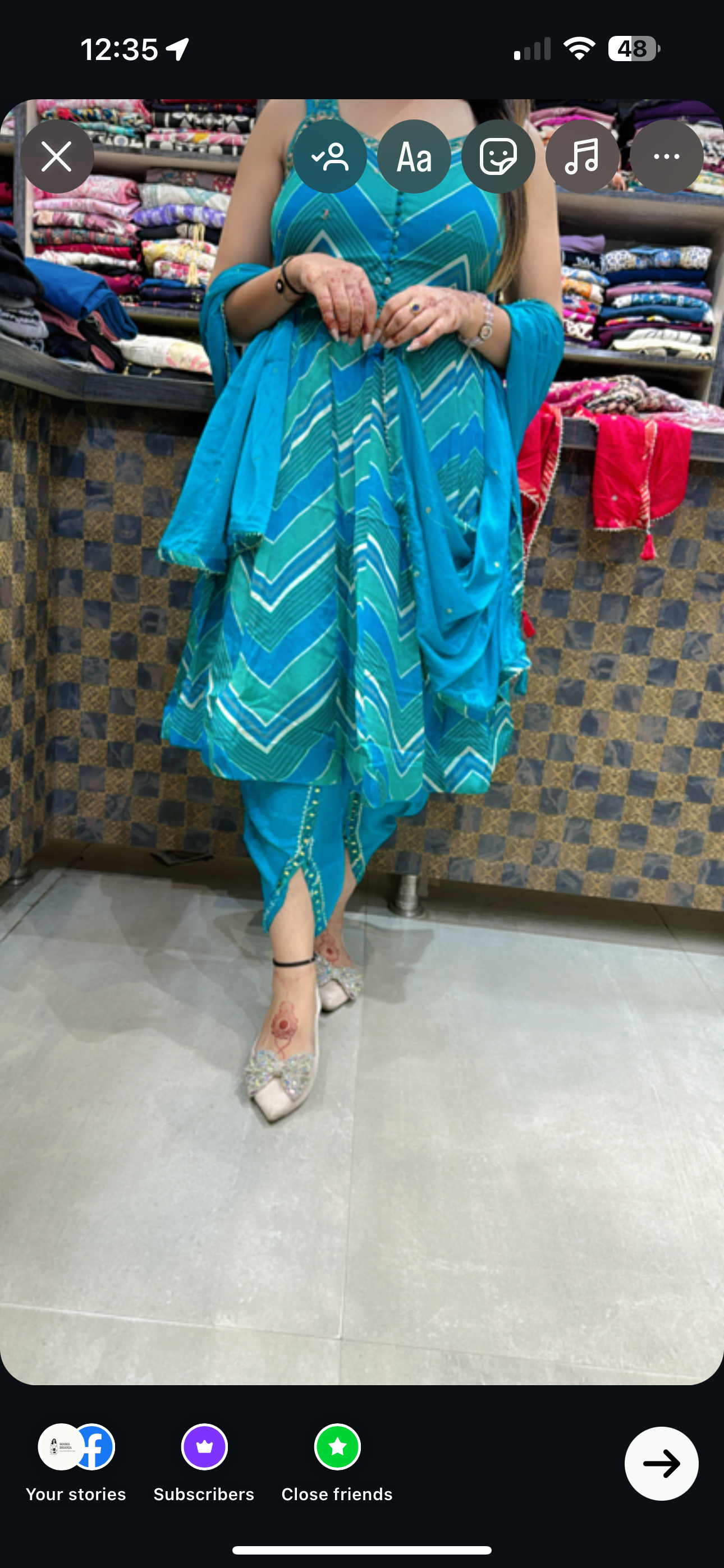 Flair and Tulip Suit with Dupatta