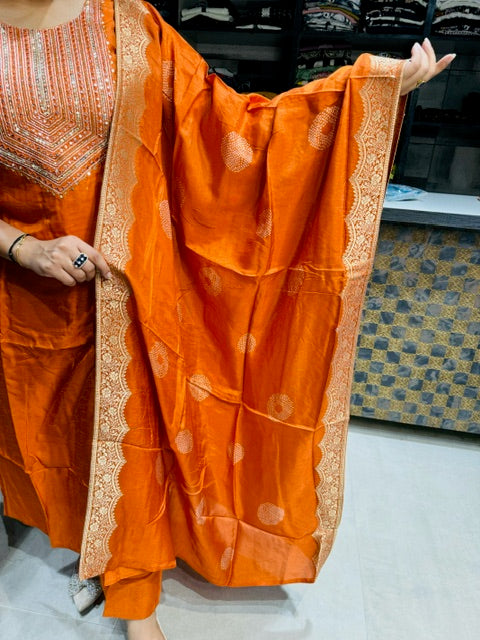 The Suit with Banarsi Dupatta