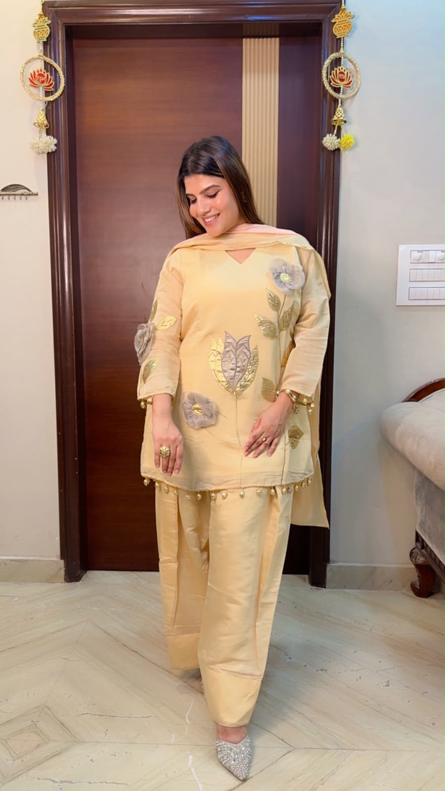 Organza Farshi Suit