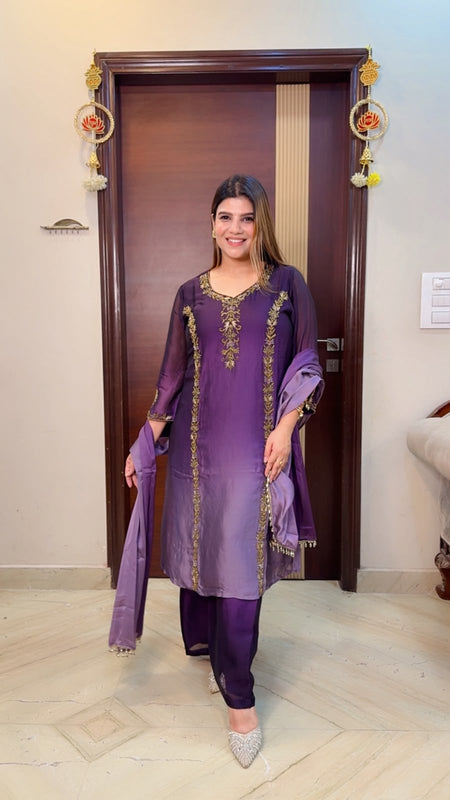 Handwork Crepe Suit