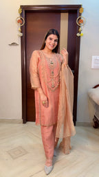 Neckless Crush Tissue Suit