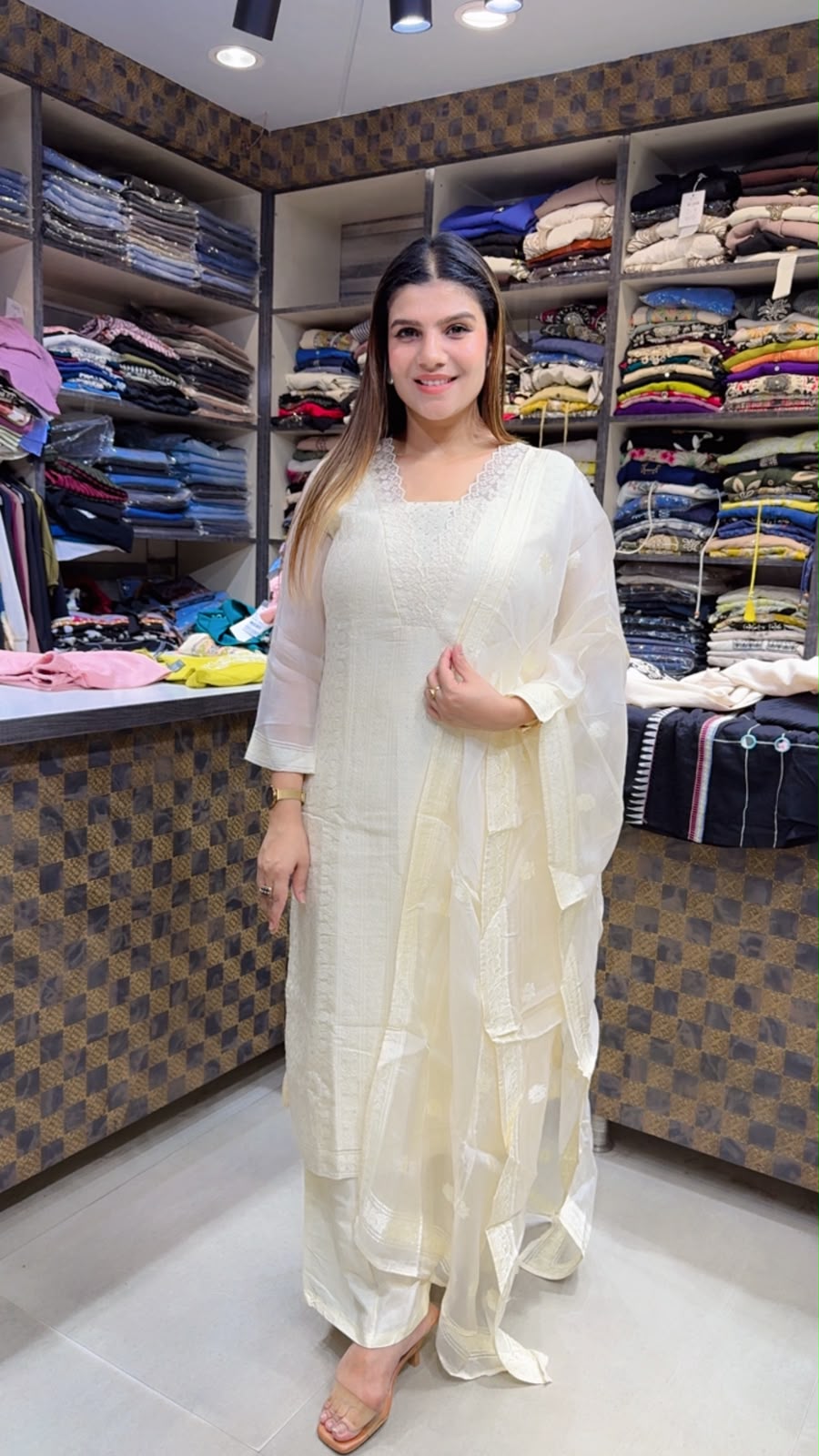 Silk Organza Suit