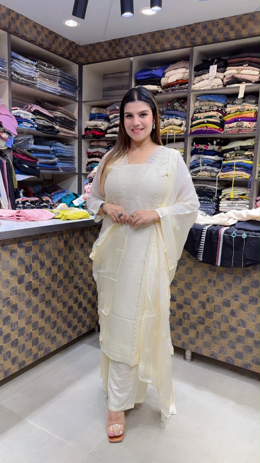 Silk Organza Suit