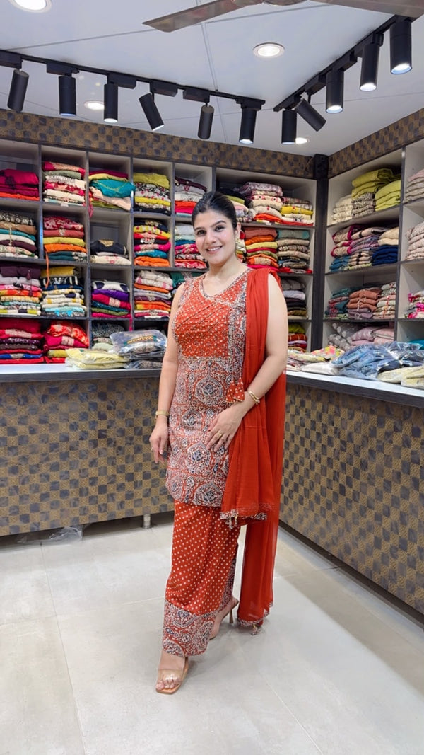 Cotton Farshi 3pc Suit
