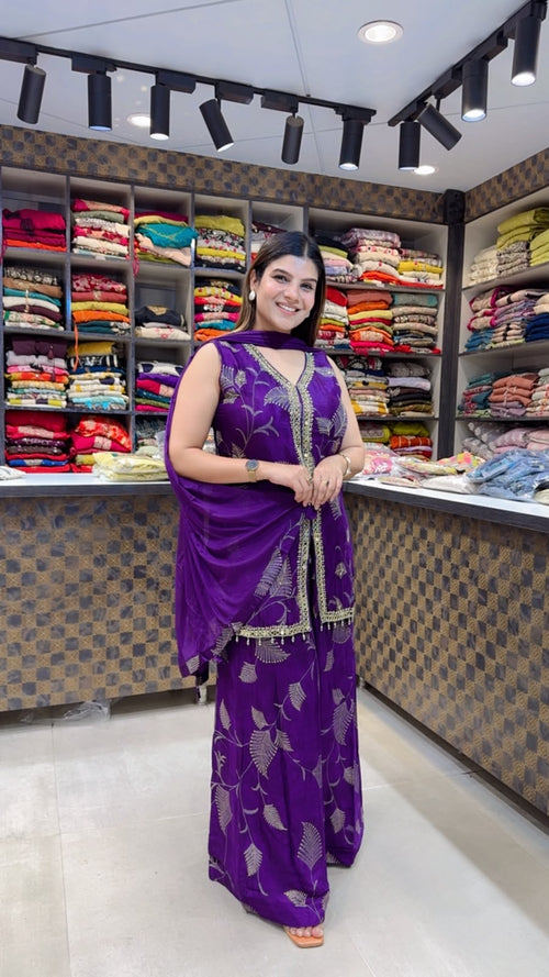 Chinon Heavy Sharara Suit