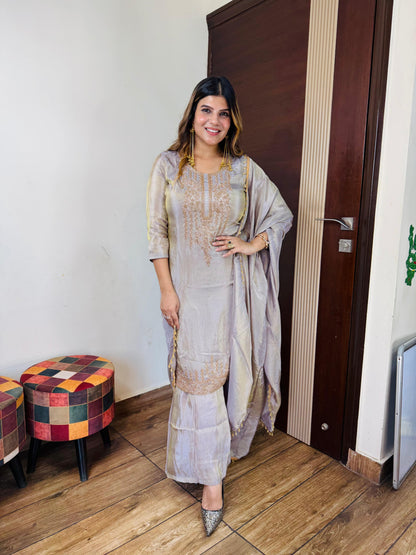 Shimmer Bell Bottom Suit