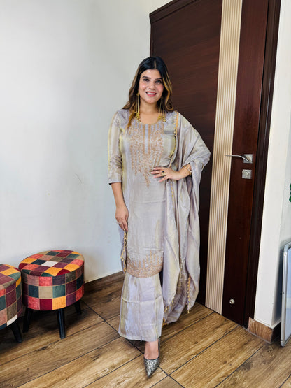 Shimmer Bell Bottom Suit