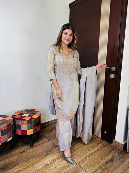 Shimmer Bell Bottom Suit