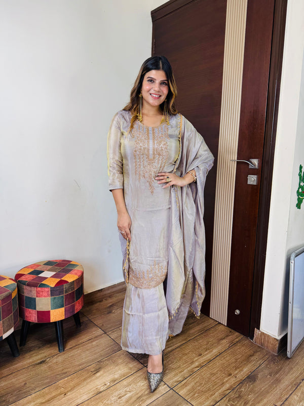 Shimmer Bell Bottom Suit
