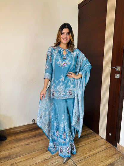 Crepe Garara suit