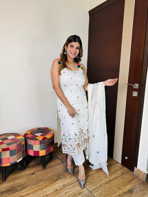 Ivory Cotton suit