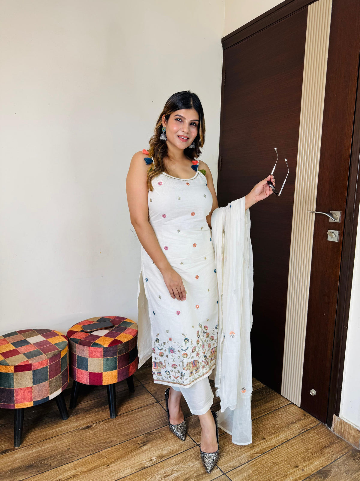 Ivory Cotton suit
