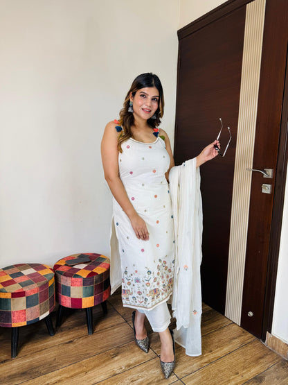 Ivory Cotton suit