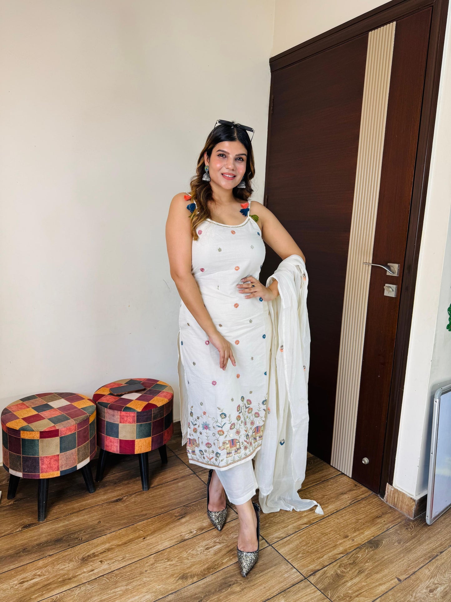 Ivory Cotton suit