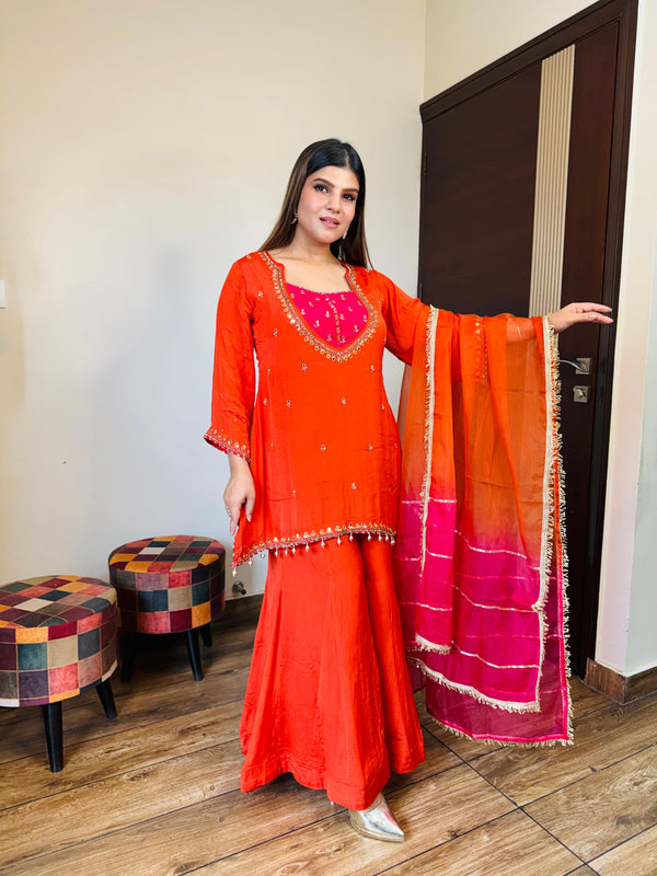 Chinon Sharara Handwork Suit