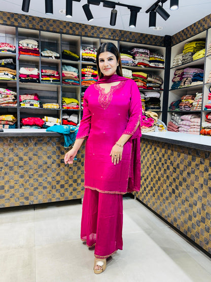 Chinon Sharara Mirrorwork Suit