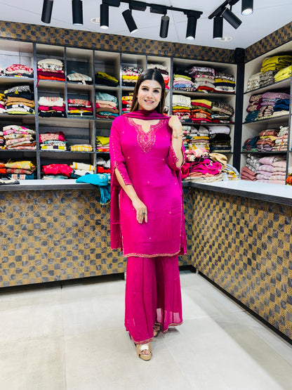 Chinon Sharara Mirrorwork Suit