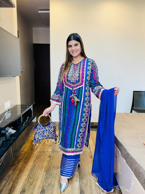 Crepe Ethnic Geometric Print