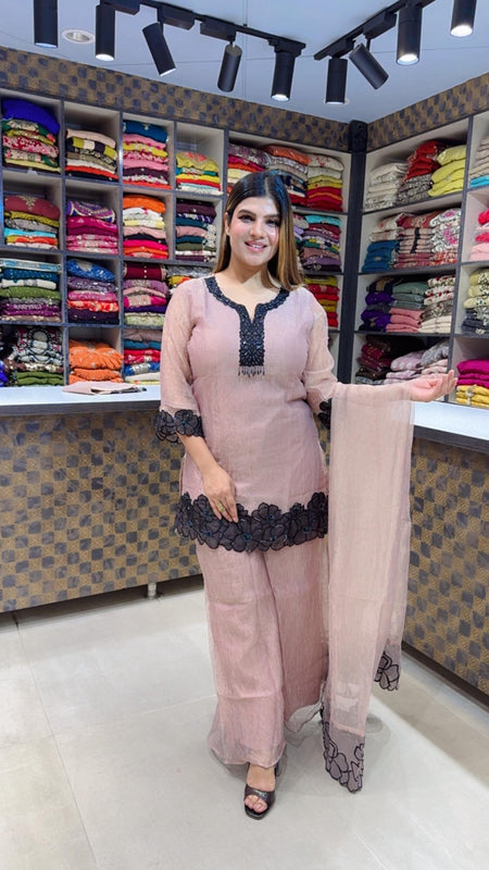 Rosegold- Salsa Sharara Suit