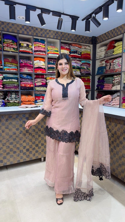 Rosegold- Salsa Sharara Suit