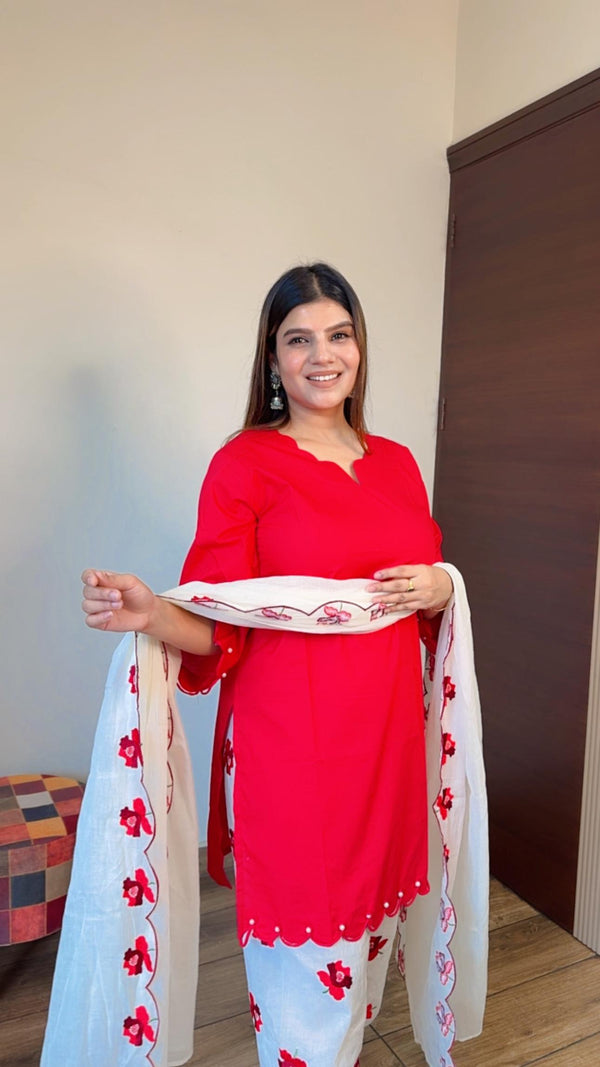 MB Rose- Cotton Farshi Suit