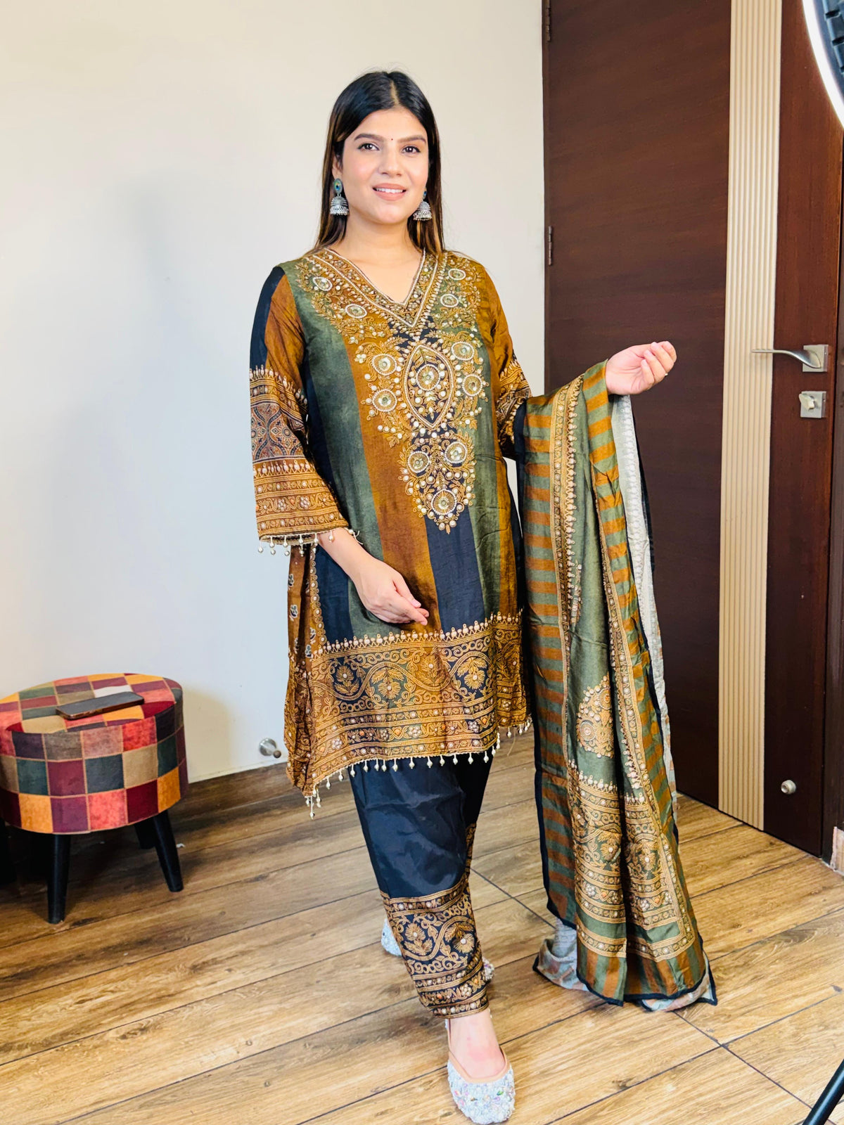 Crepe Anarkali Suit