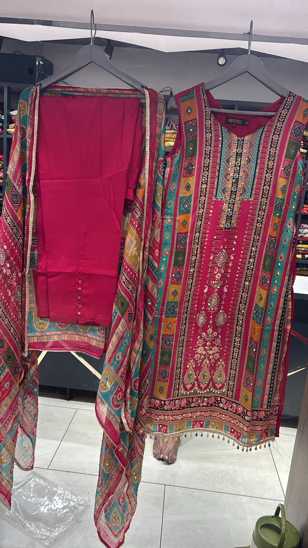 Dola Silk- 3pc Suit