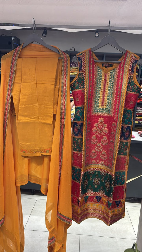 Dola Silk- 3pc Suit
